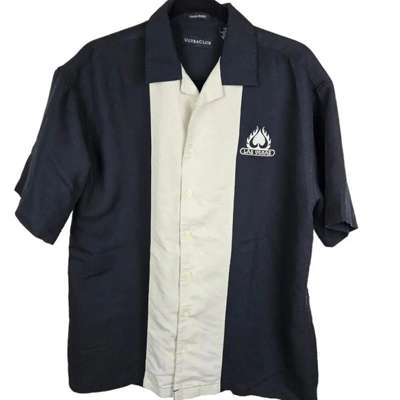 Cabana Breeze Ultra Club Men's Shirt Embroidered Las Vegas Size Medium Bowling - Picture 11 of 11